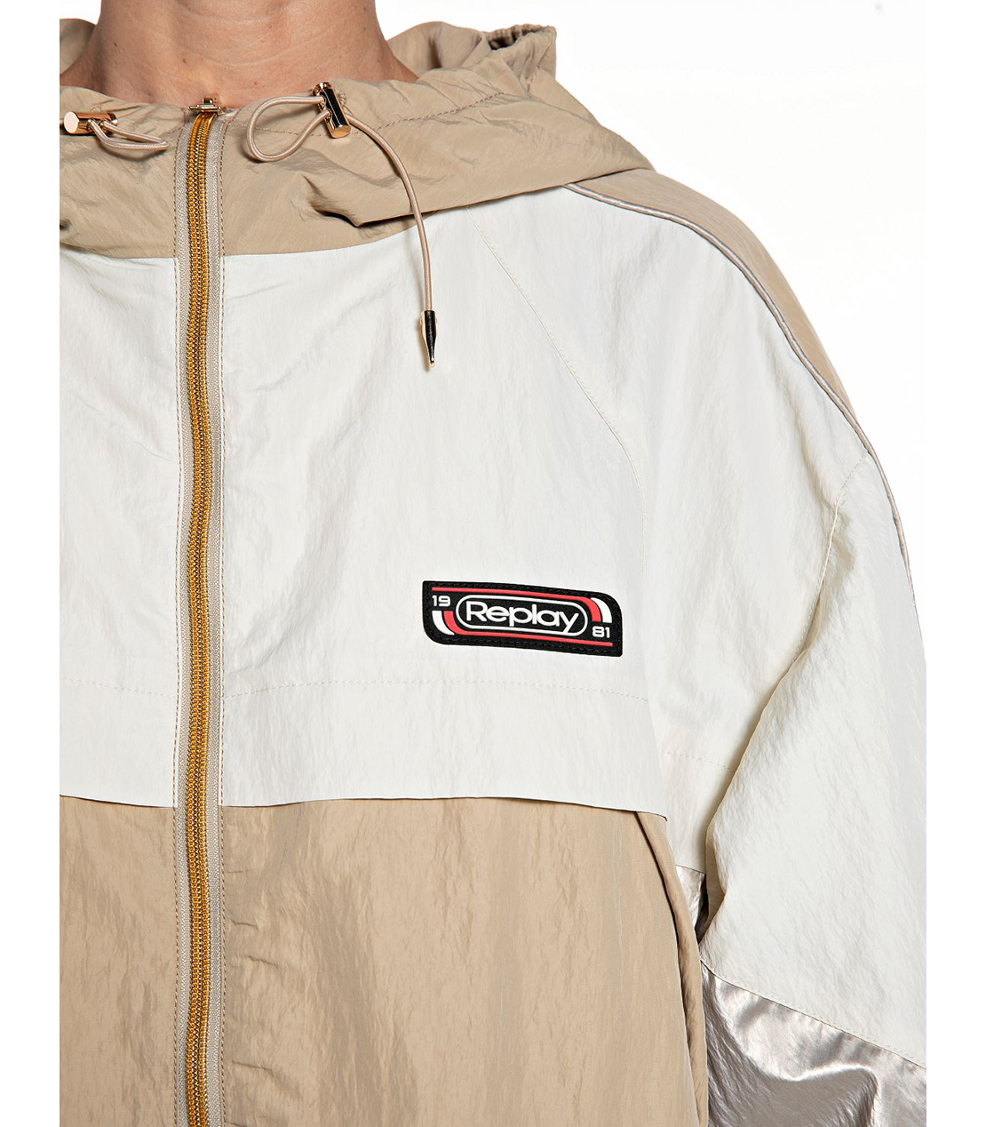 オーバーサイズナイロンジャケット 詳細画像 ベージュ 4